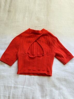 Free People Short-Sleeve Knit Sweater